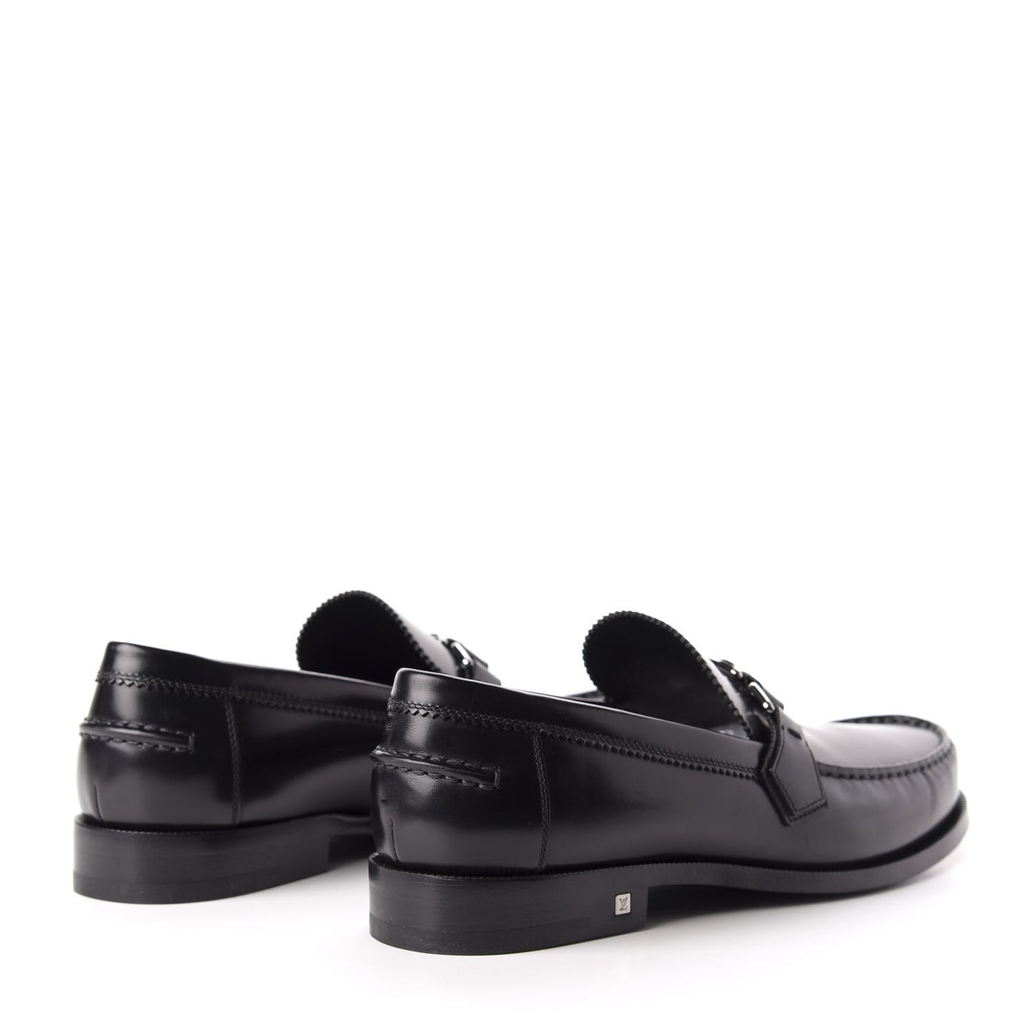 Calfskin Mens Major Loafers 9 Black