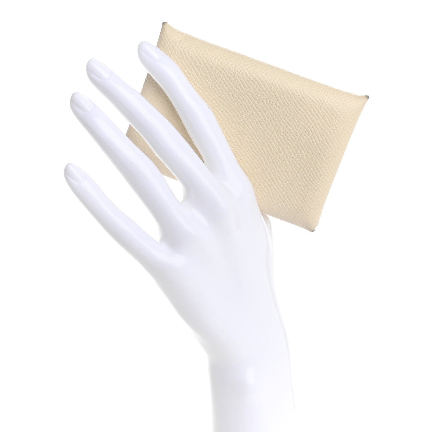 Hermes Epsom Calvi Card Case  Nata 2 of 12