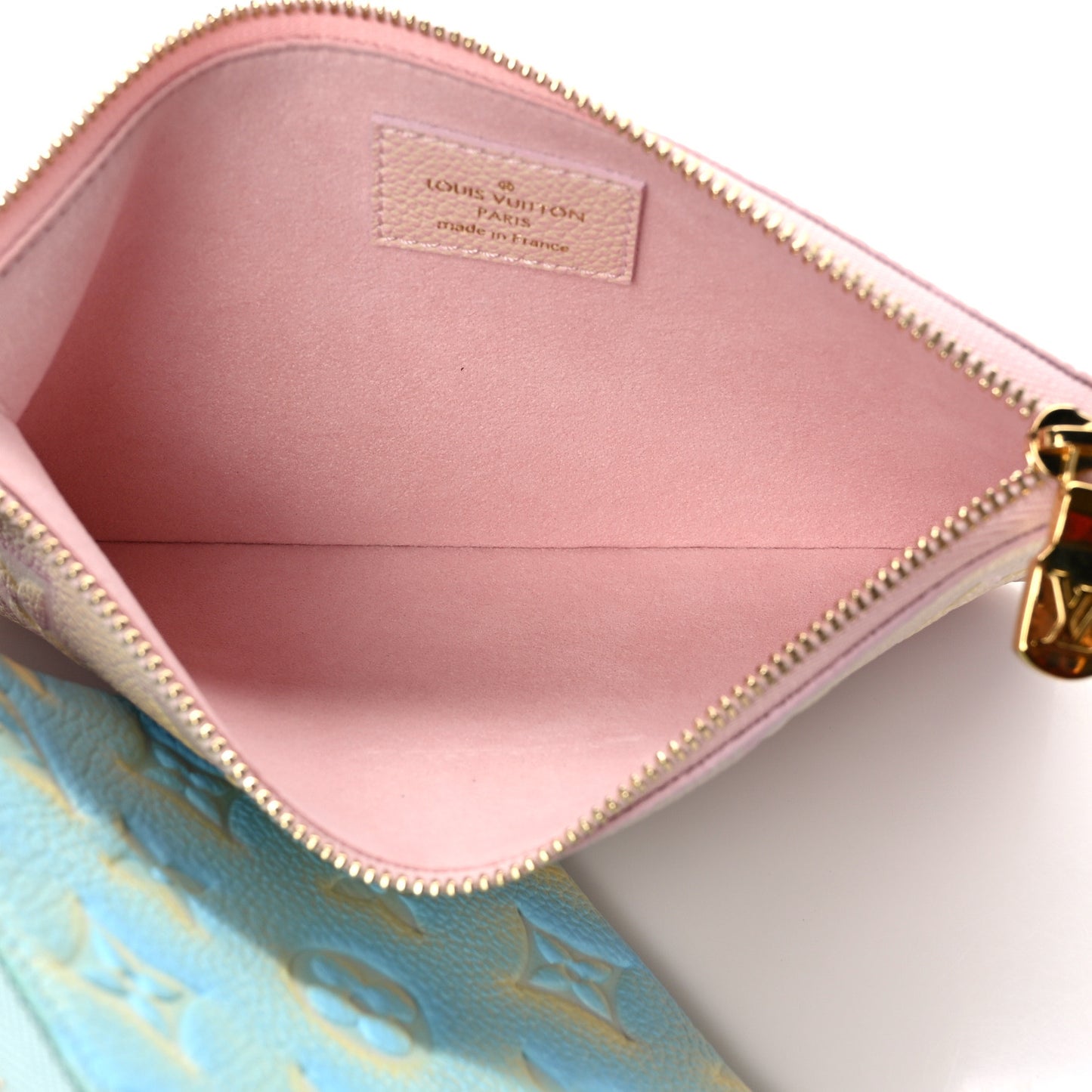 Empreinte Monogram Summer Stardust Trio Pouch Pink Water Green Lilas