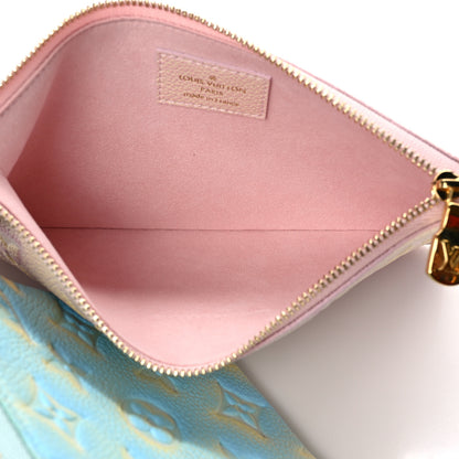 Louis Vuitton Empreinte Monogram Summer Stardust Trio Pouch Pink Water Green Lilas 5 of 9