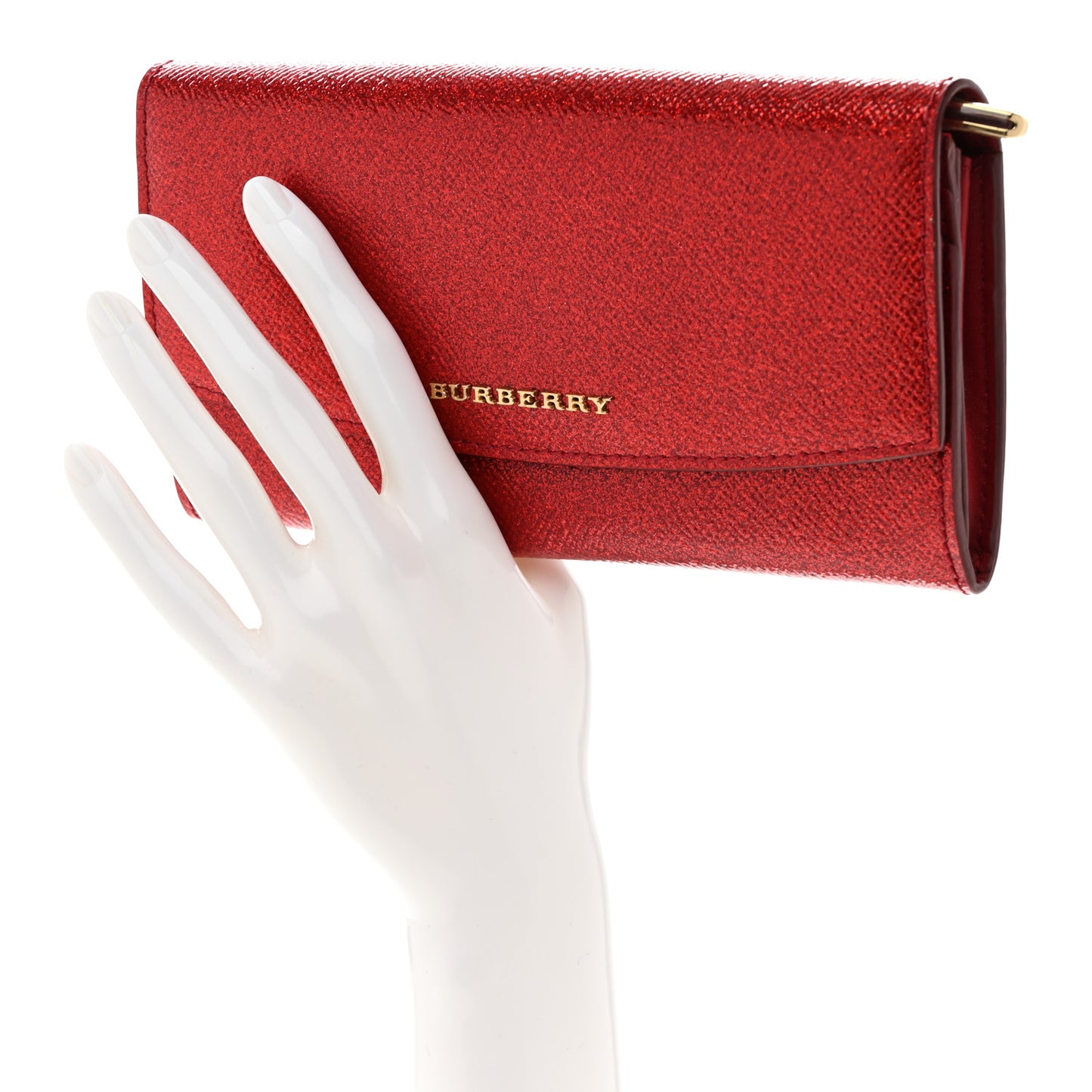 Patent Glitter Porter Continental Wallet Red