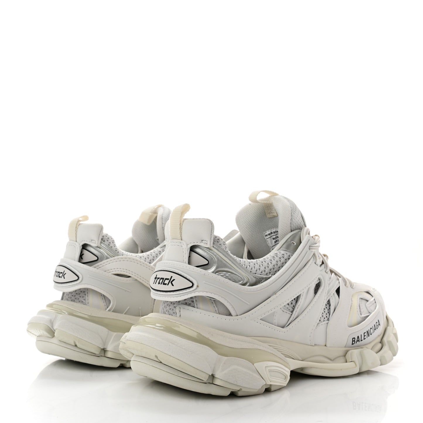 Mesh Nylon Womens Track Sneakers 37 White