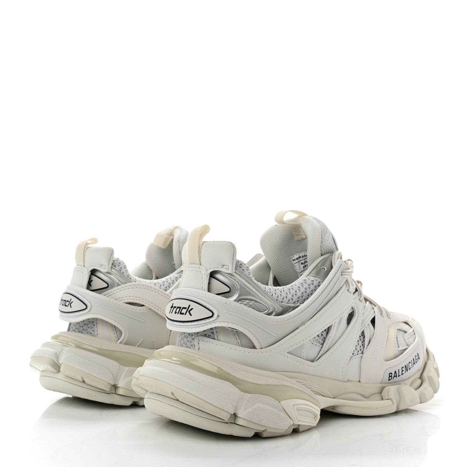 Balenciaga Mesh Nylon Womens Track Sneakers 37 White 4 of 10