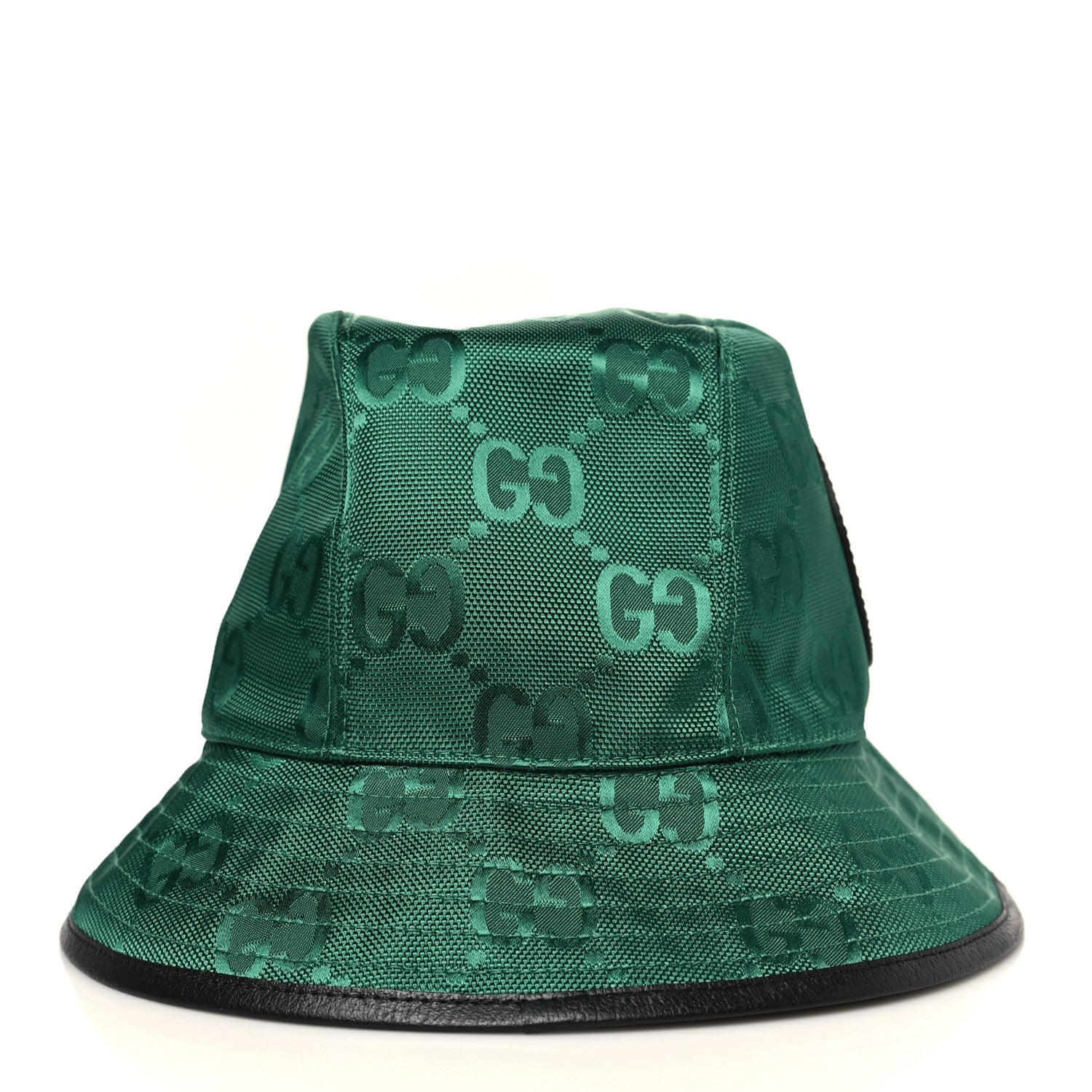 Gucci Econyl Nylon Monogram Off The Grid Will Bucket Hat XL Scrabble Green Black 5 of 9