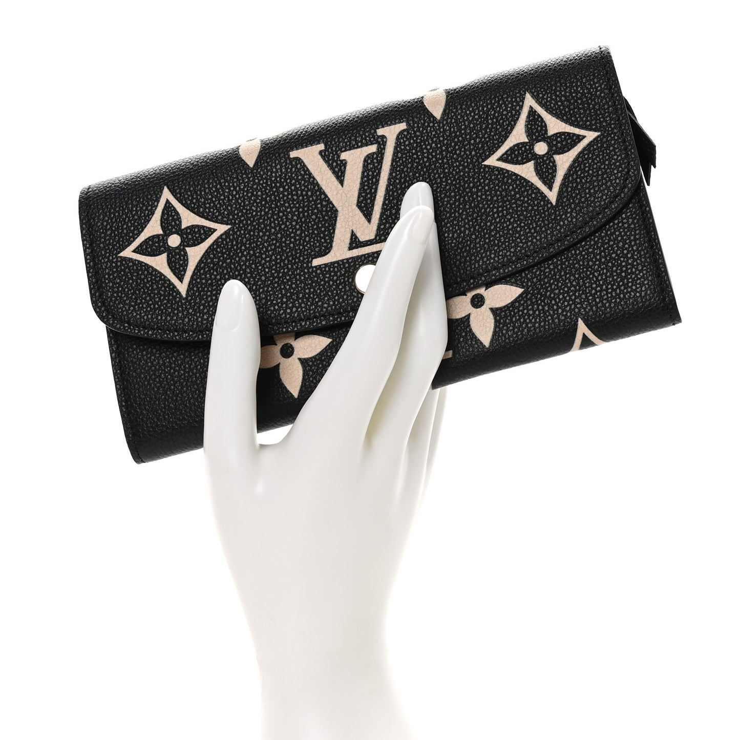 Empreinte Monogram Giant Emilie Wallet Black Beige