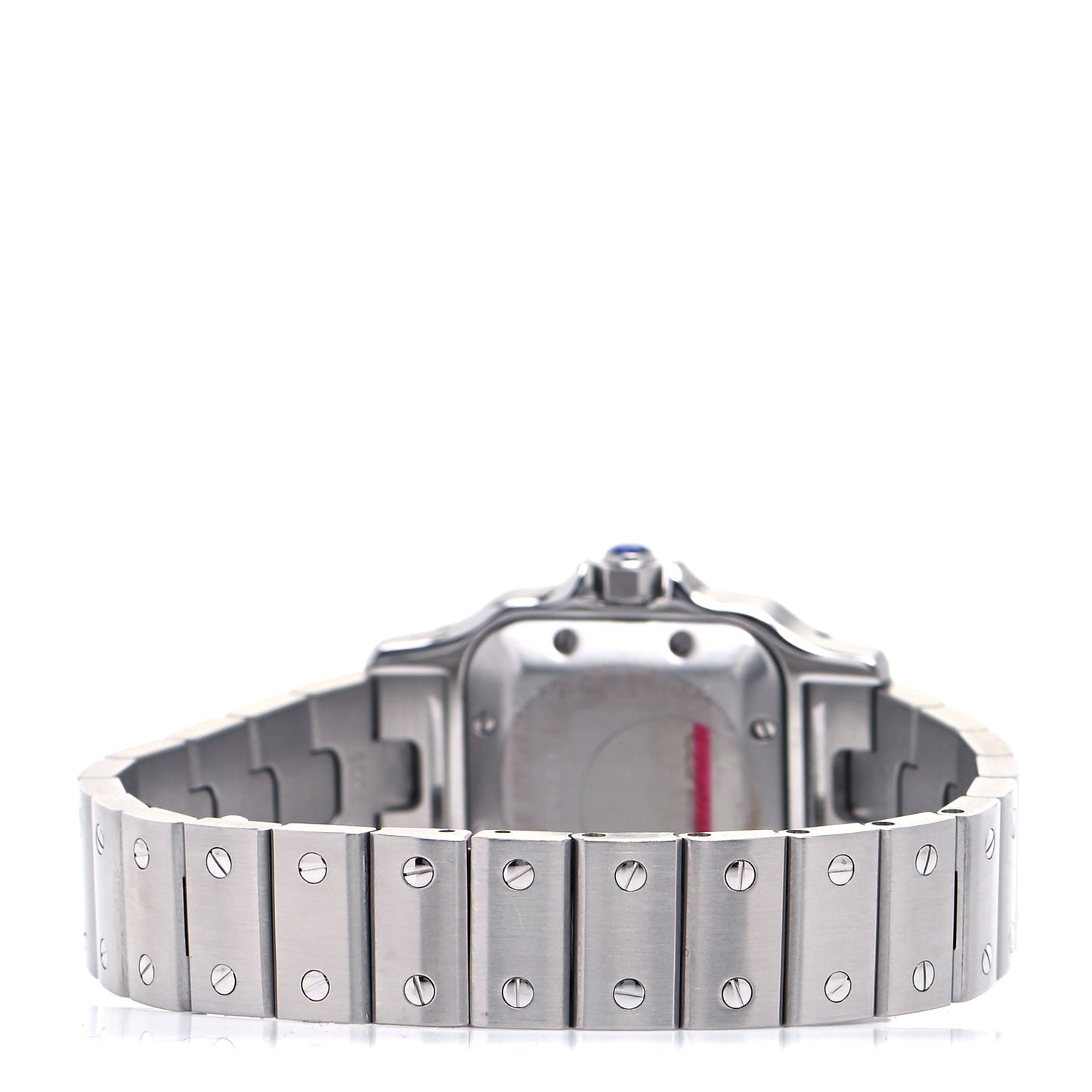 Stainless Steel 24mm Santos de Cartier Galbee Automatic Watch Pink