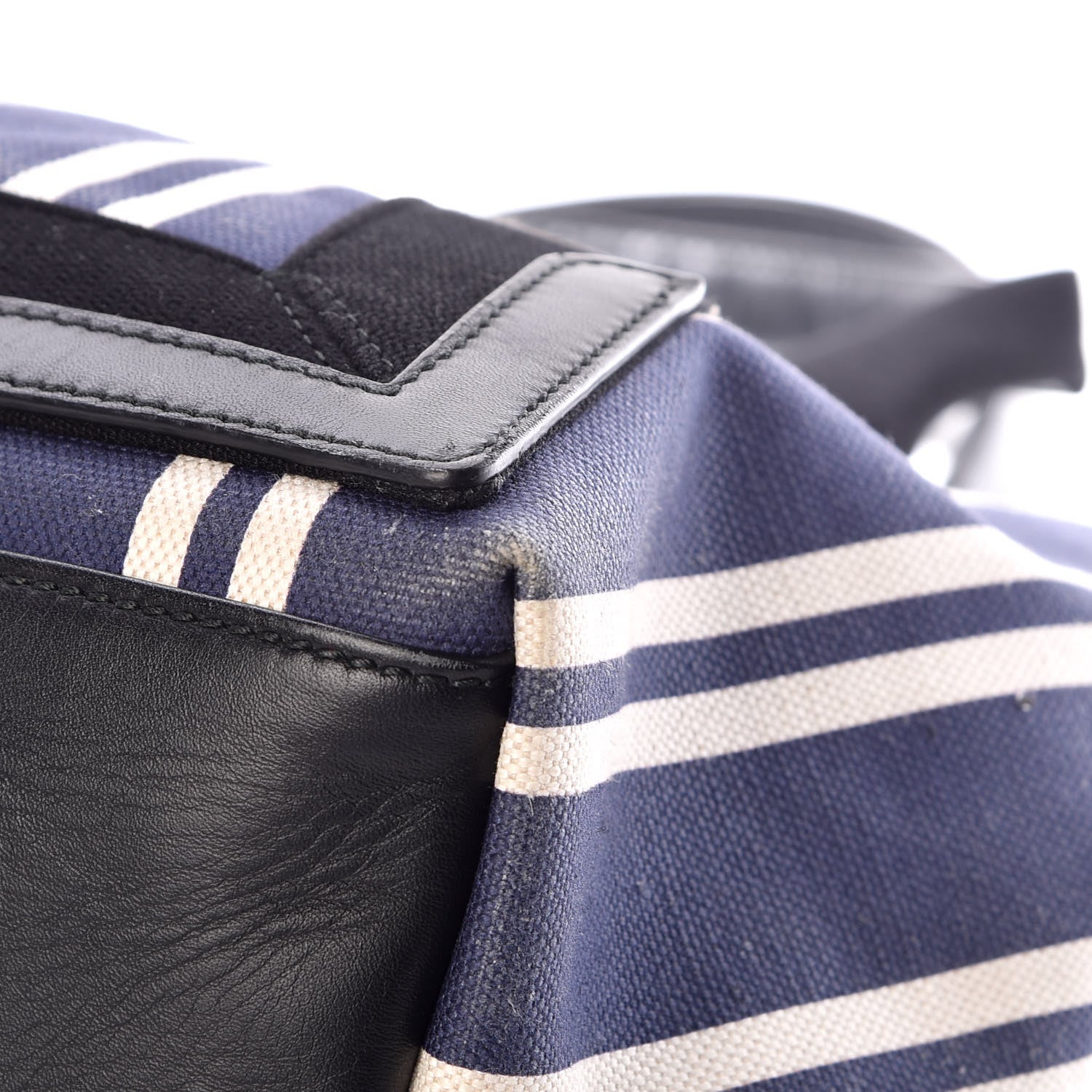 Balenciaga Canvas Navy Striped Cabas M Navy 11 of 15
