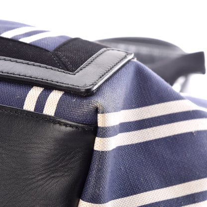 Balenciaga Canvas Navy Striped Cabas M Navy 11 of 15