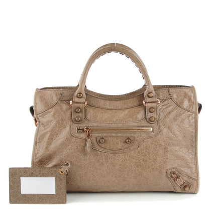 Balenciaga Agneau Giant 12 Rose Gold Hardware City Gris Poivre 1 of 10