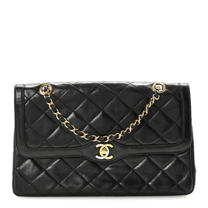 Chanel Lambskin Quilted Medium Double Flap Bag Black 1 of 10