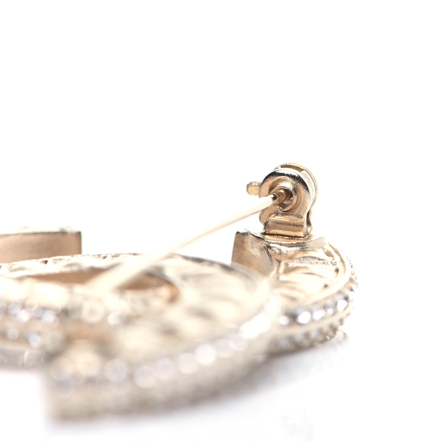 Chanel Baguette Crystal CC Brooch Gold 5 of 6