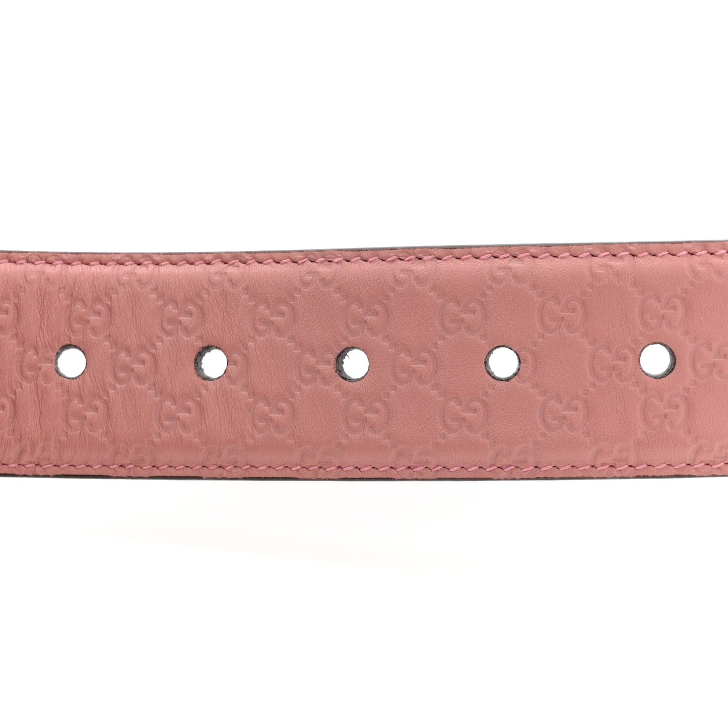 Soft Microguccissima Margaux Calfskin Belt 80 32 Soft Pink