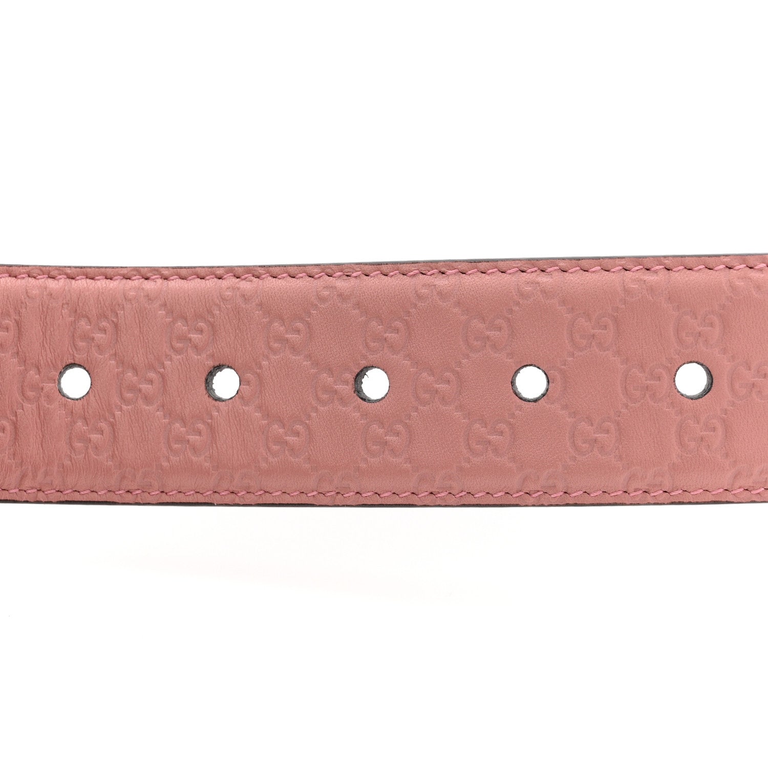 Gucci Soft Microguccissima Margaux Calfskin Belt 80 32 Soft Pink 3 of 5