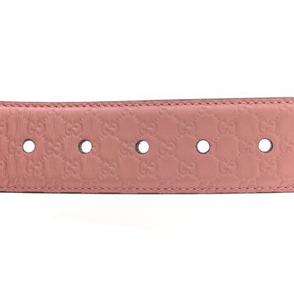 Gucci Soft Microguccissima Margaux Calfskin Belt 80 32 Soft Pink 3 of 5