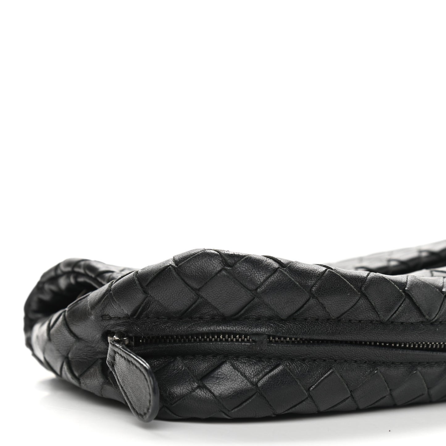 Nappa Intrecciato Small Chain Crossbody Black