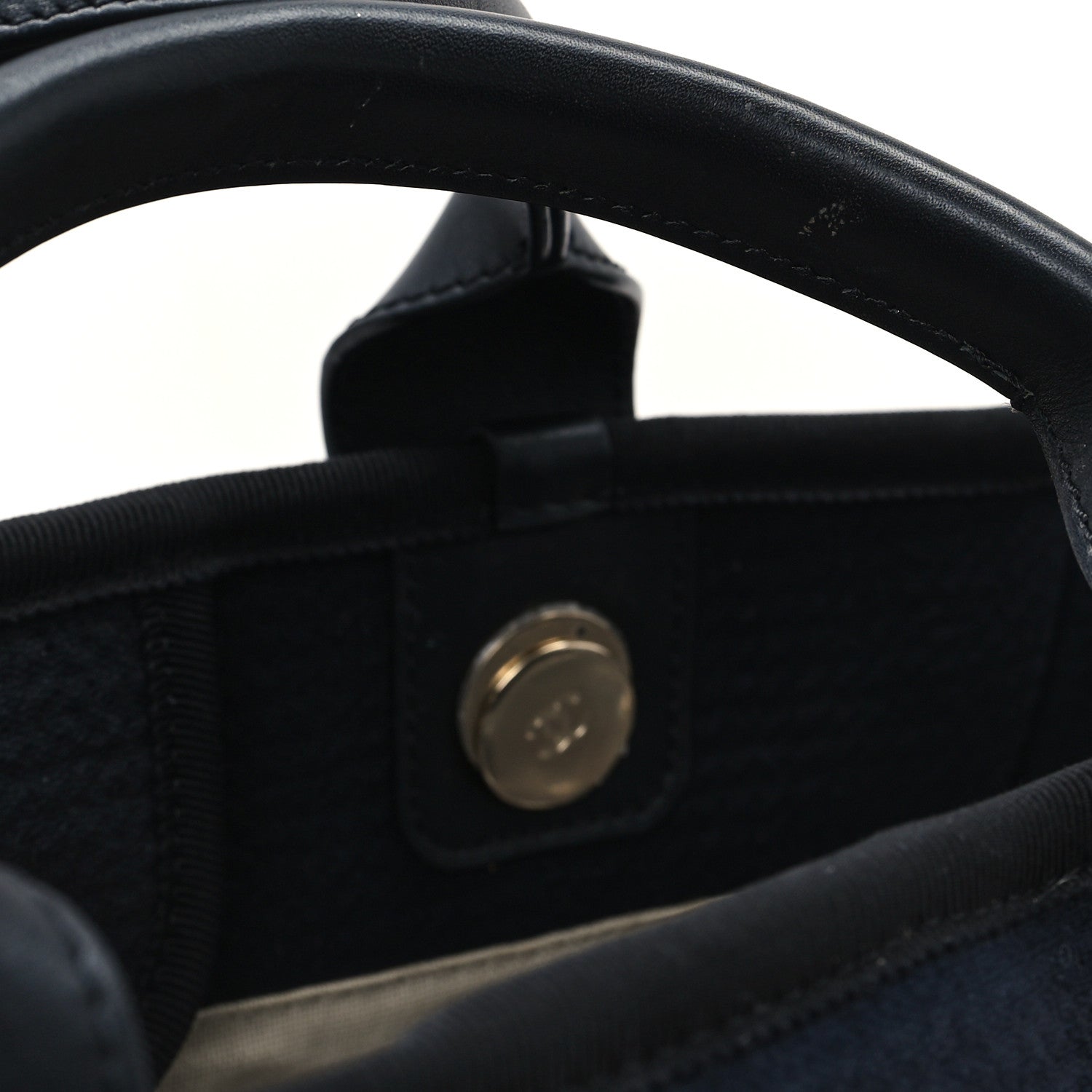 Chanel Mixed Fibers Small Deauville Tote Navy 13 of 13