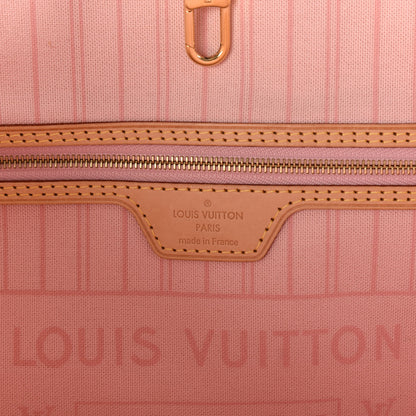 Louis Vuitton Damier Azur Neo Neverfull MM Rose Ballerine 9 of 12