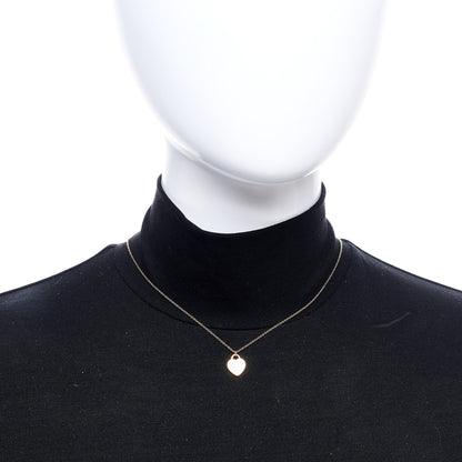 Tiffany 18K Yellow Gold Mini Return to Tiffany Heart Tag Pendant Necklace 2 of 5