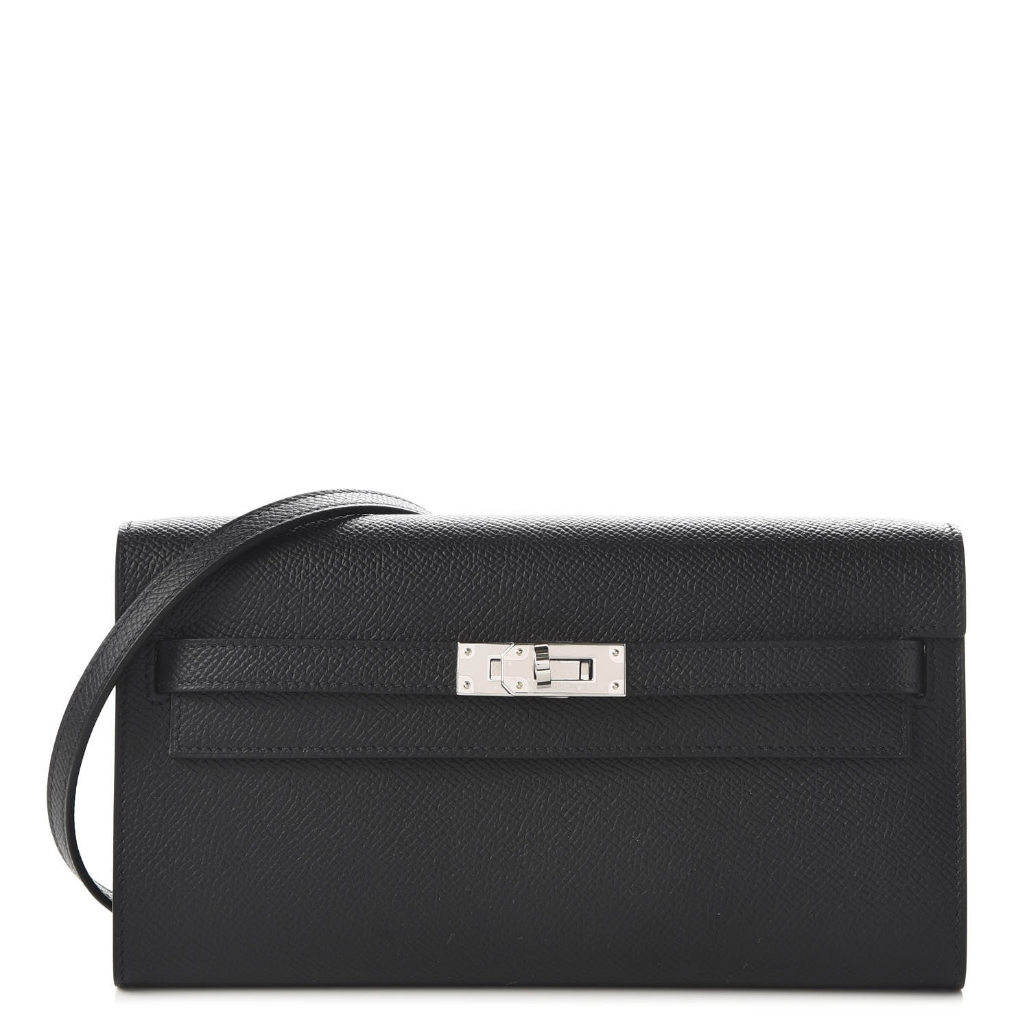 Hermes Epsom Kelly Wallet To Go Black 1 of 10