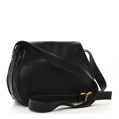 Chloe Calfskin Medium Marcie Round Crossbody Bag Black 3 of 9