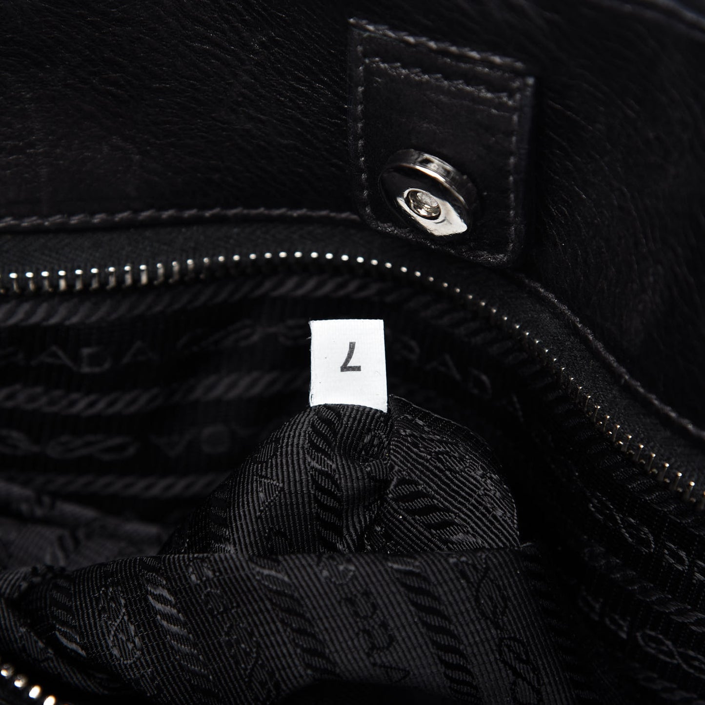 Tessuto Nylon Soft Calfskin Tote Black