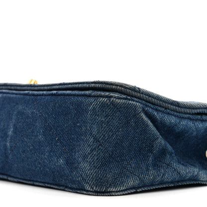 Chanel Denim Quilted Small Flap  Blue 10 of 16