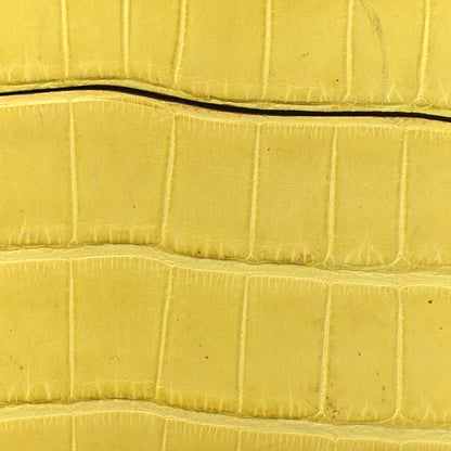Hermes Matte Alligator Petit H Card Case Mimosa 7 of 8