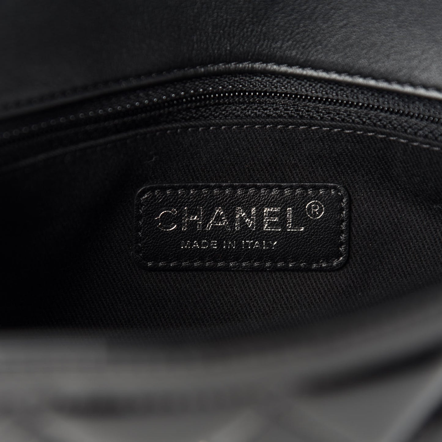 Patent Quilted Small Coco Shine Flap Black