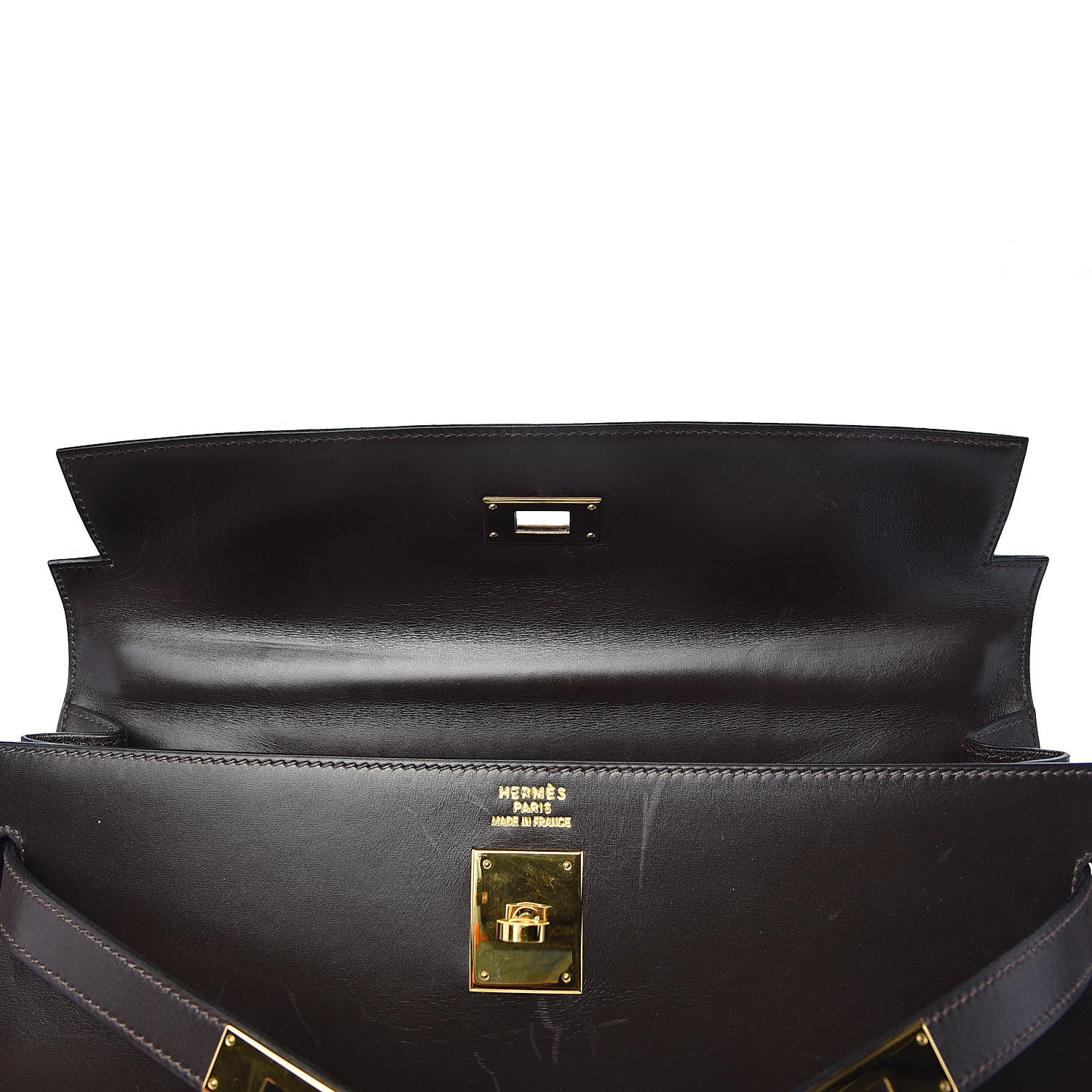 Hermes Box Kelly Sellier 35 Chocolate 27 of 44
