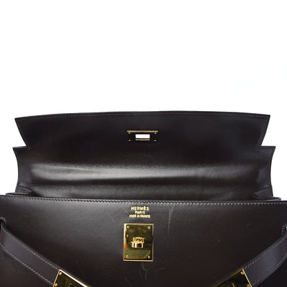 Hermes Box Kelly Sellier 35 Chocolate 27 of 44