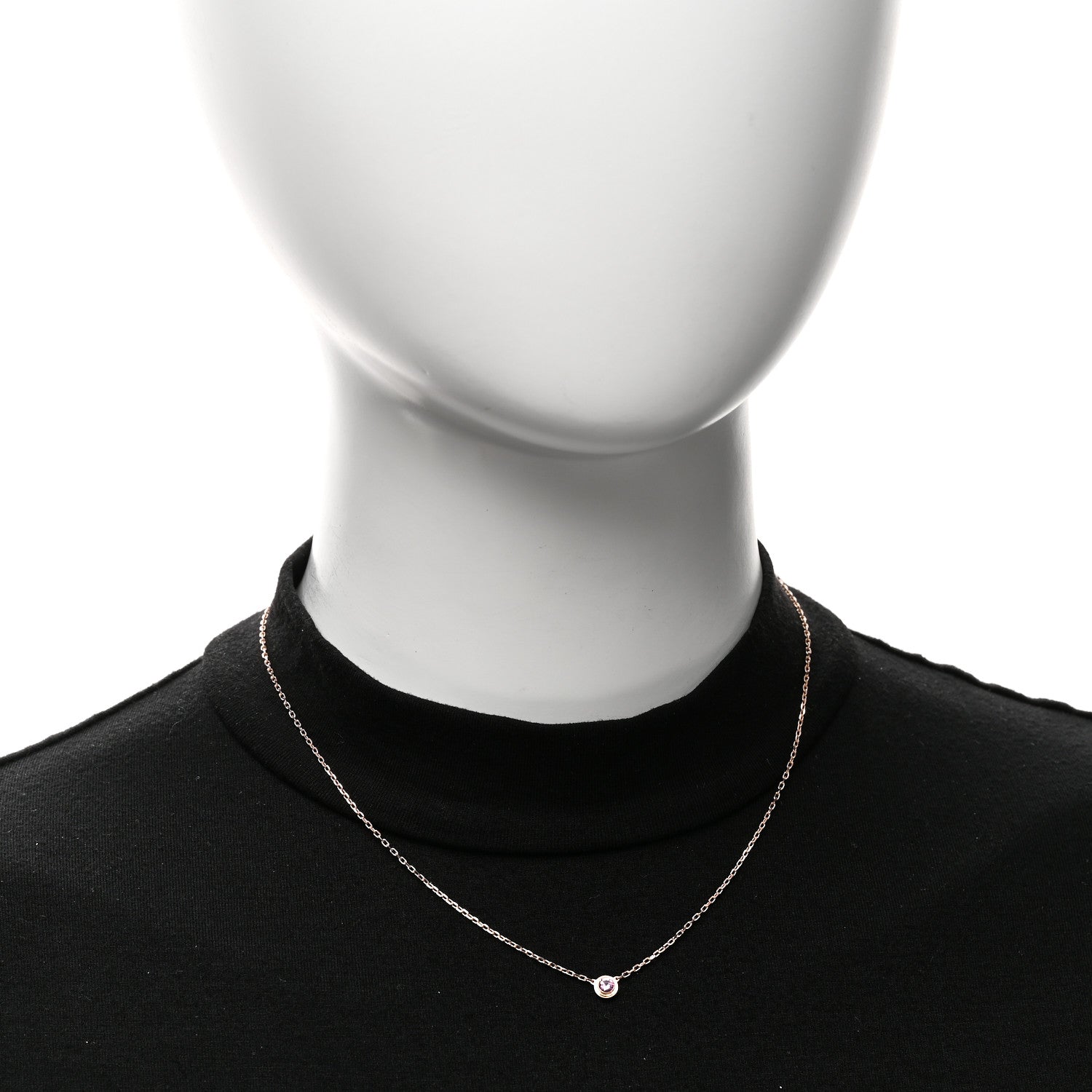 Cartier 18K Pink Gold Pink Sapphire D'Amour Pendant Necklace 2 of 5