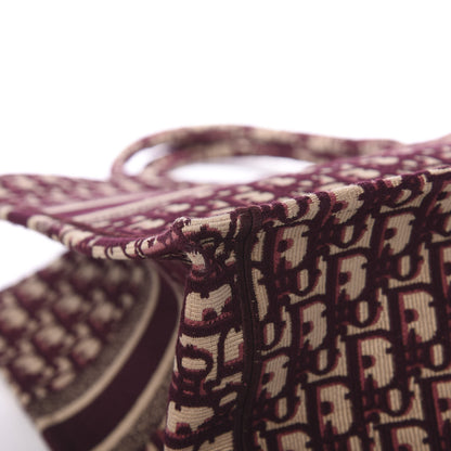 Christian Dior Oblique Large Book Tote Burgundy Multicolor 13 of 16