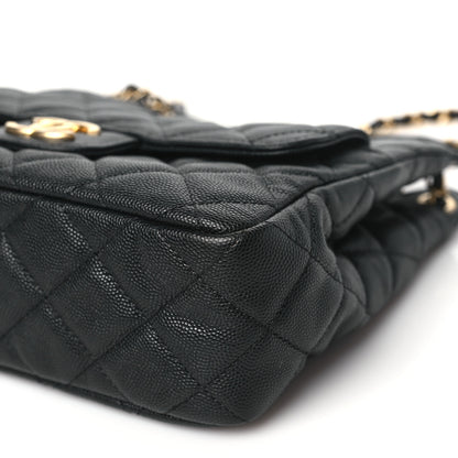 Chanel Caviar Quilted Wavy CC Hobo Black 10 of 10