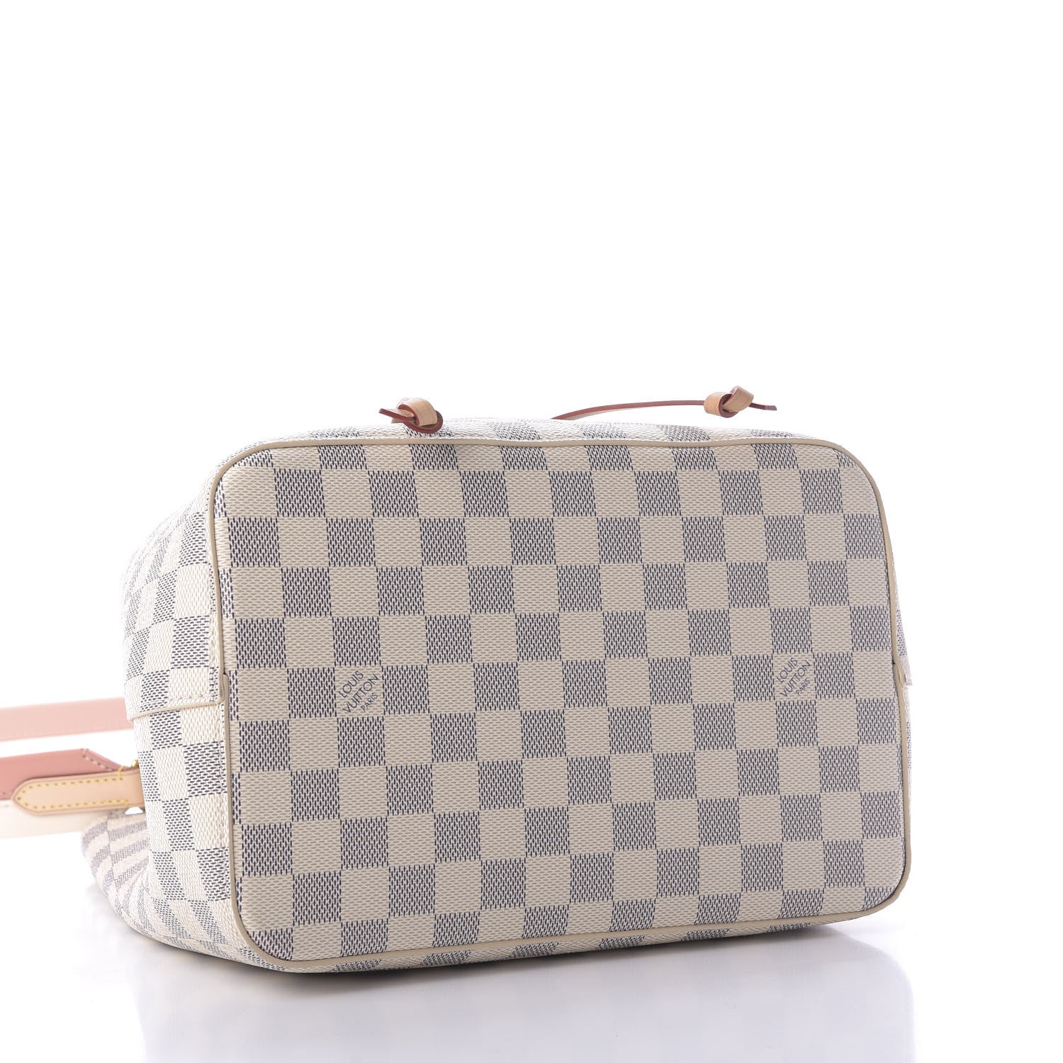 Louis Vuitton Damier Azur Braided Neonoe MM Peach Cream 4 of 9