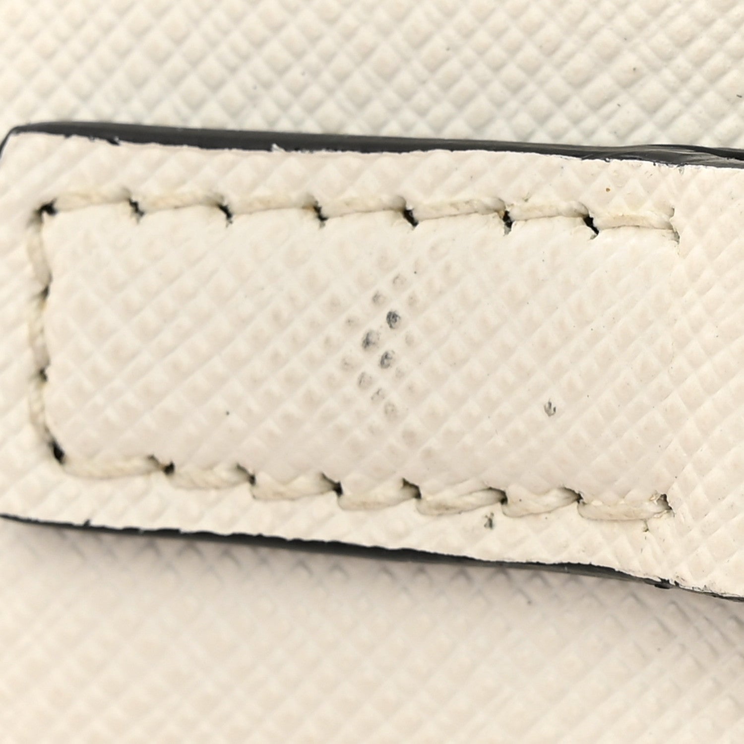 Prada Saffiano Travel Small Brique Top Handle Crossbody Bag White 18 of 22