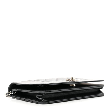 Chanel Caviar Quilted Vintage Mademoiselle Wallet On Chain WOC Black 4 of 14
