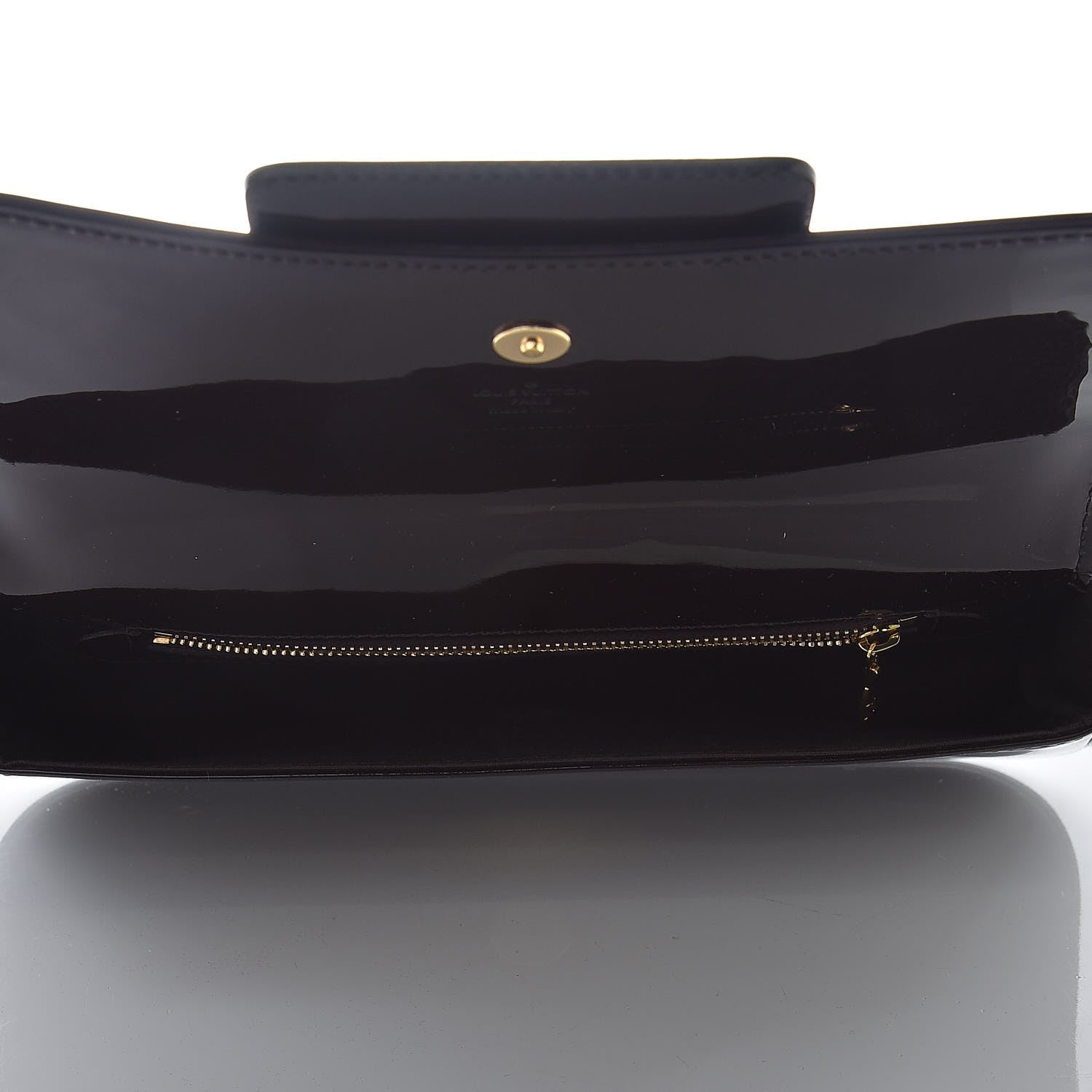 Louis Vuitton Patent Sobe Clutch Amarante 5 of 7