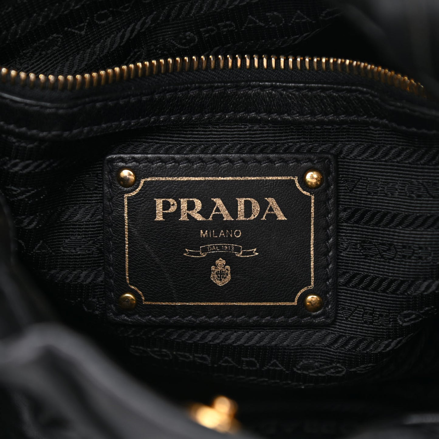 Nappa Antique Bow Tote Black