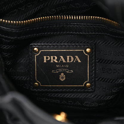 Prada Nappa Antique Bow Tote Black 5 of 9