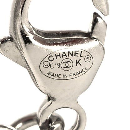 Chanel Pearl Crystal CC Bracelet Silver 5 of 5