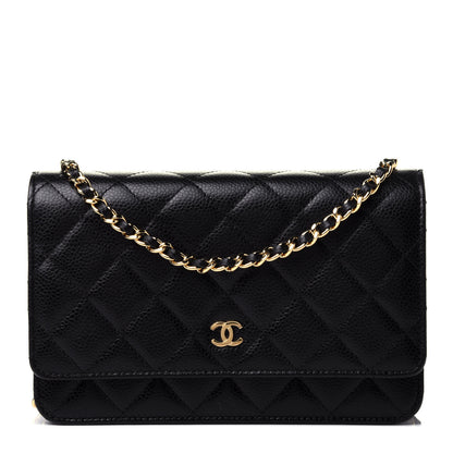 Chanel Caviar Quilted Wallet On Chain WOC Black 1 of 4