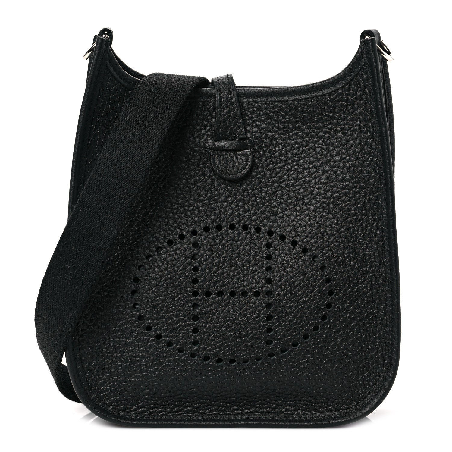 Hermes Taurillon Clemence Evelyne TPM Black 1 of 9