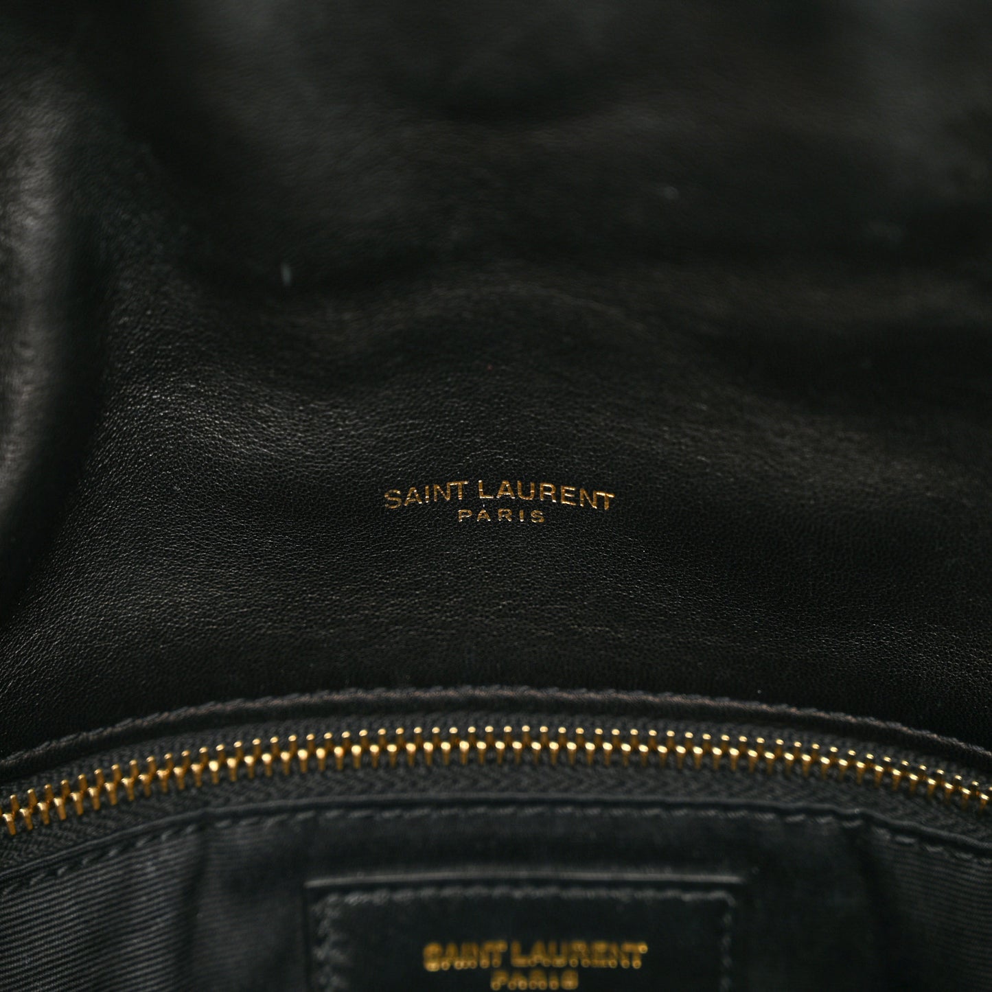 Lambskin Quilted Toy Loulou Puffer Monogram Chain Satchel Black