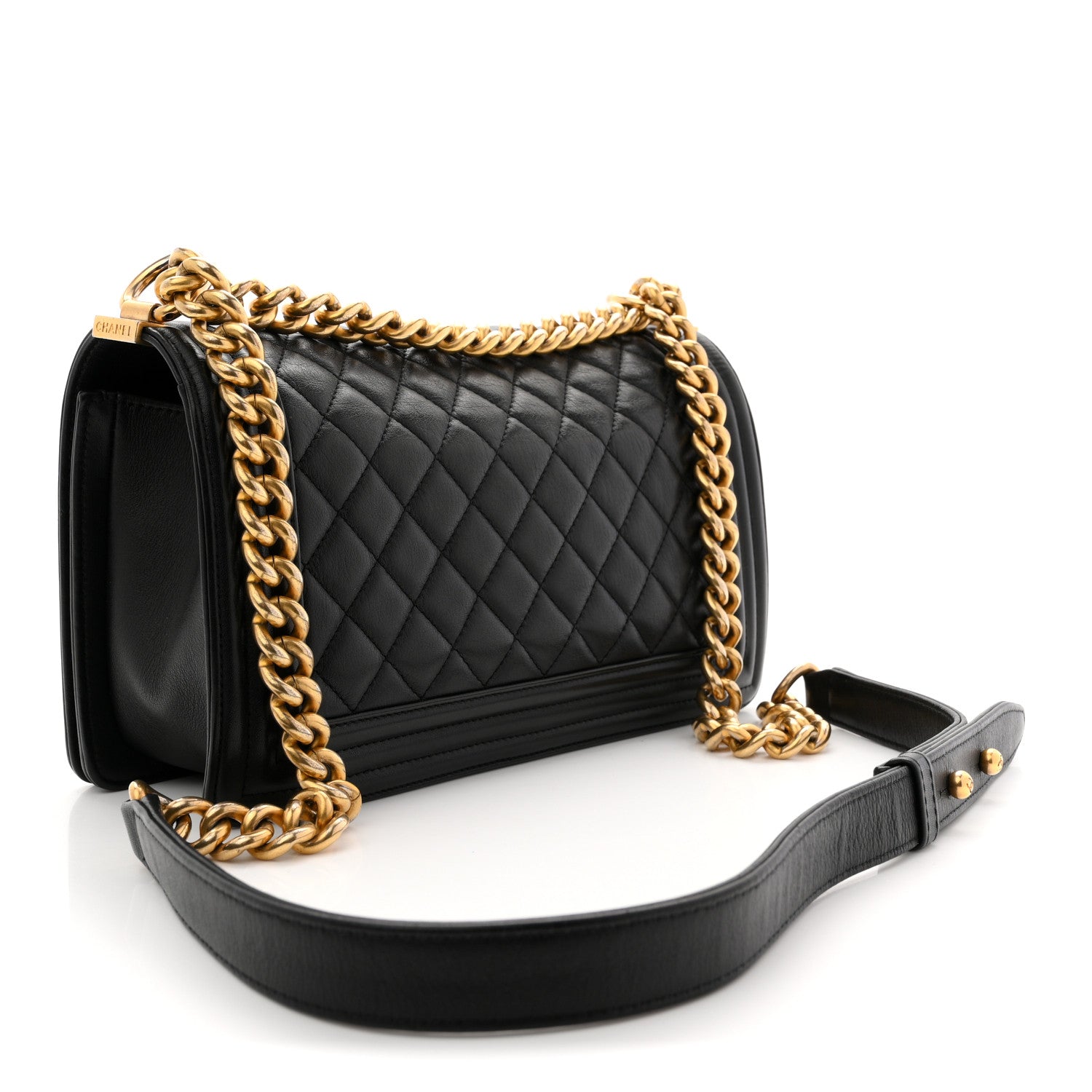 Chanel Calfskin Quilted Medium Boy Flap Black 3 of 11