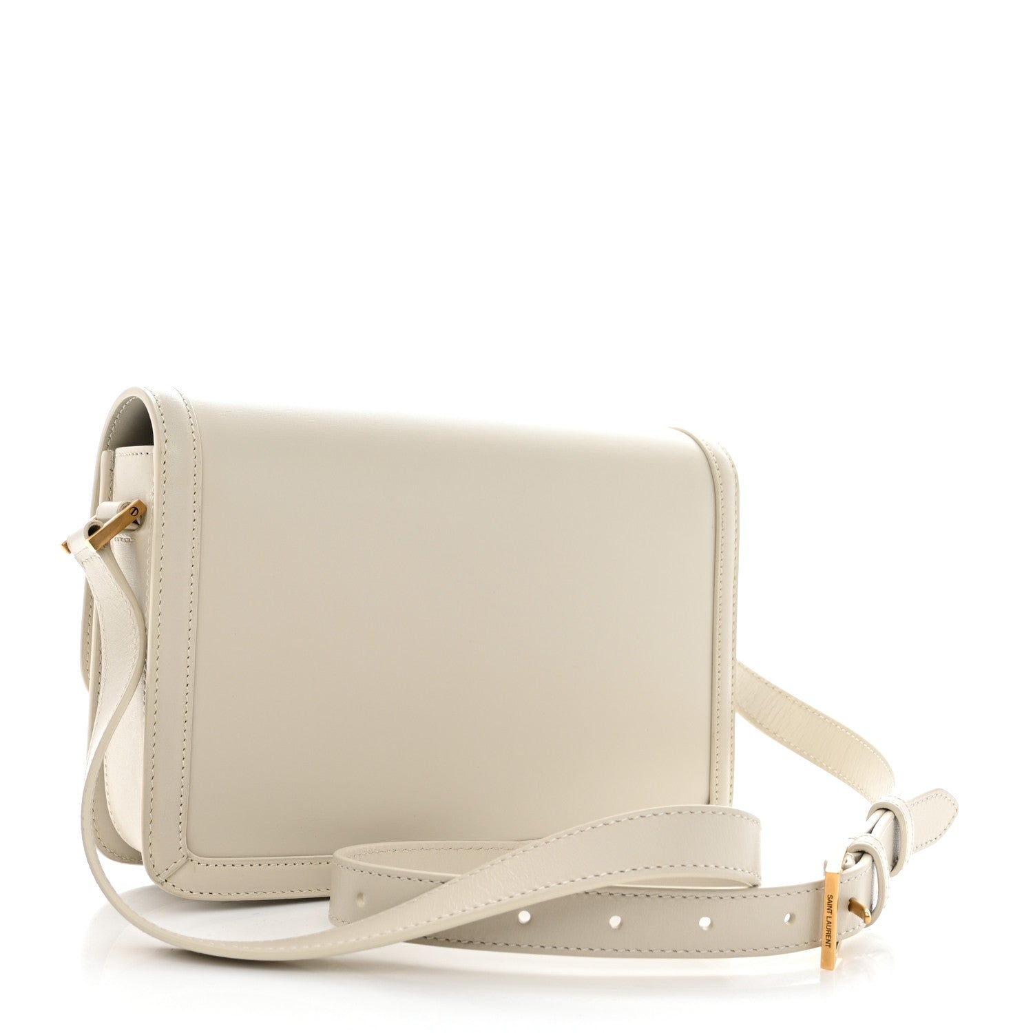 Saint Laurent Box Calfskin Monogram Medium Solferino Satchel Crema Soft 3 of 9