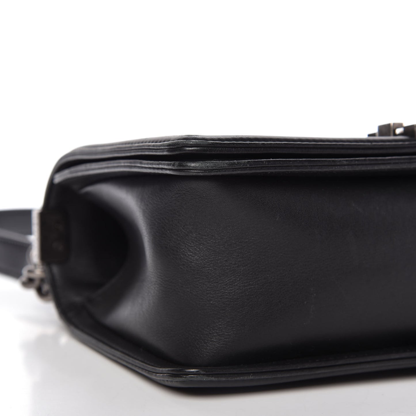 Calfskin Quilted Medium Boy Flap Black