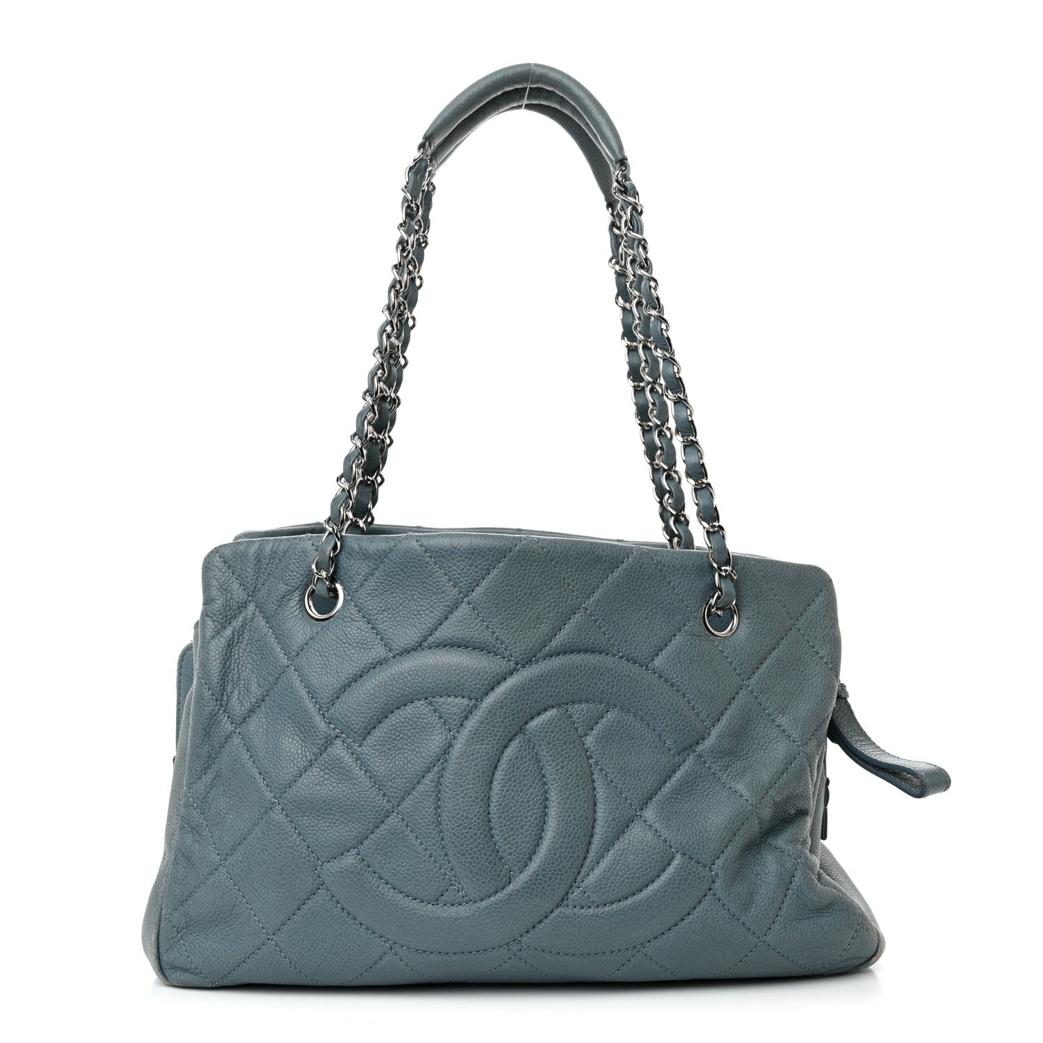 Chanel Caviar Quilted Timeless CC Tote Blue 1 of 24