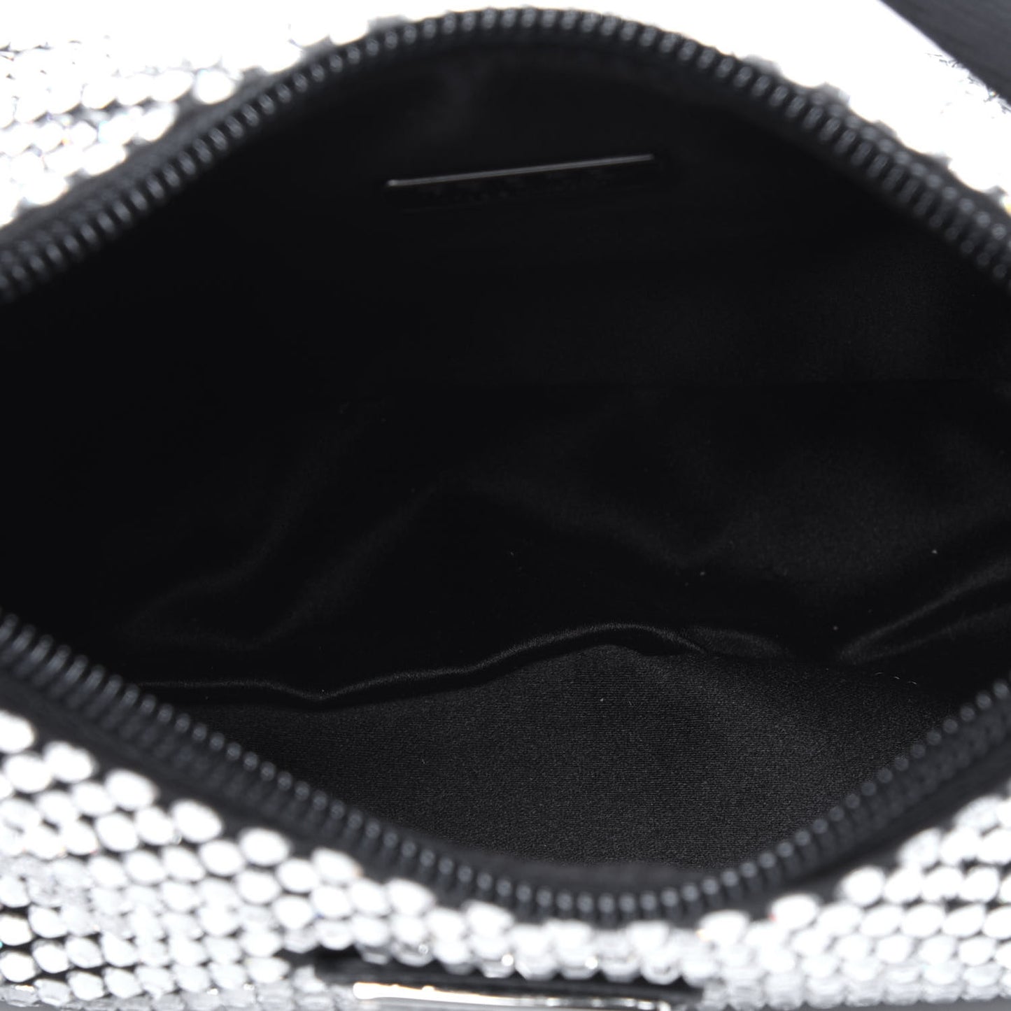 Satin Crystal Mini Re-Edition 2000 Bag Cristal