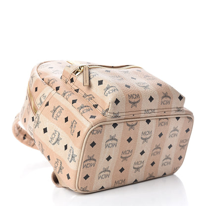 MCM Striped Visetos Small Stark Backpack Beige 4 of 9
