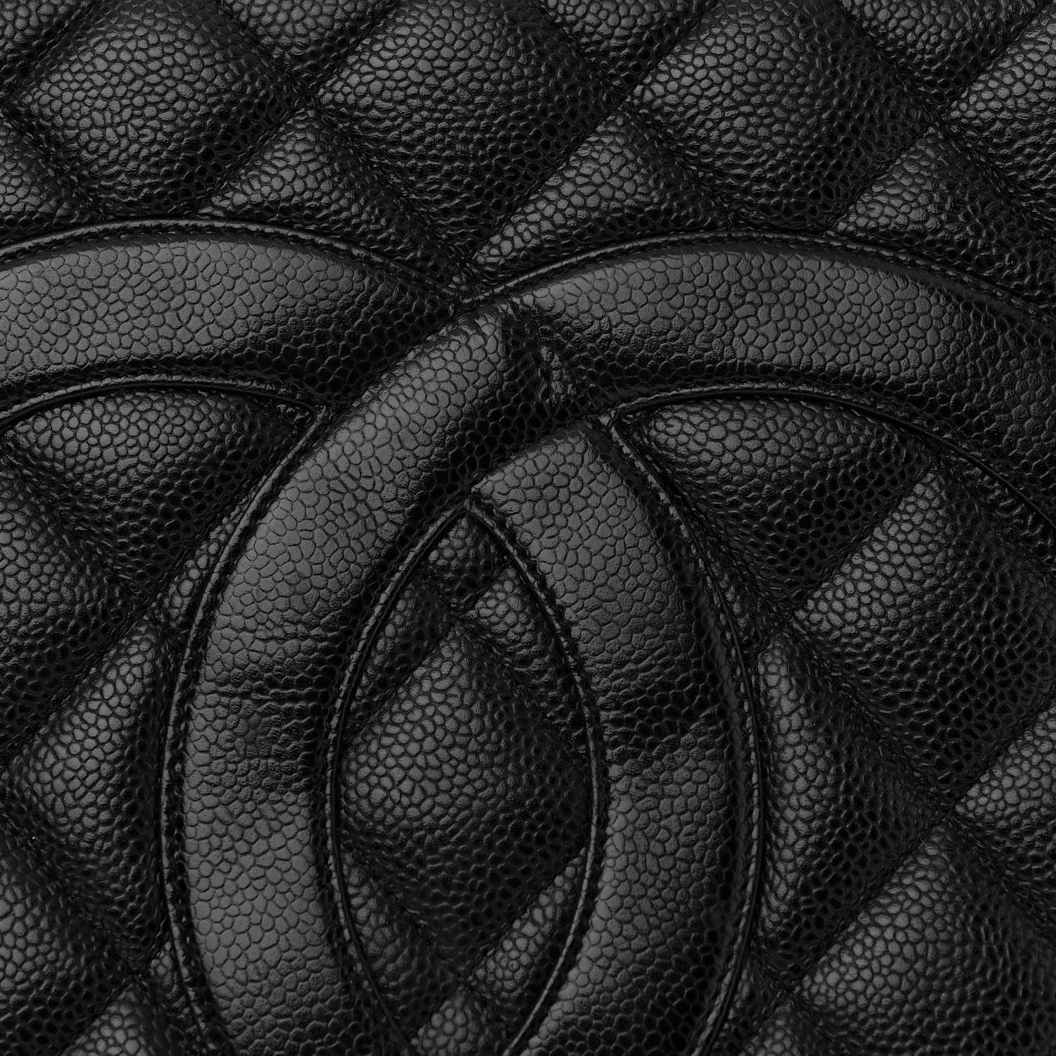 Chanel Caviar Quilted Medallion Tote Black 11 of 16